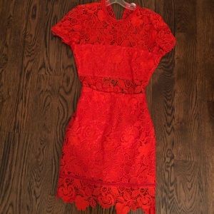 Lovers&friends red lace dress
